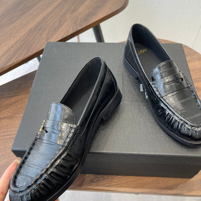 YSL 26S LOAFER IN BLACK CALFSKIN