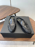 YSL 26S LOAFER MULES IN BLACK CALFSKIN