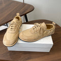 THE ROW 26S SNEAKERS IN BEIGE SUEDE AND FABRIC
