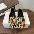 THE ROW 26S MARY JANES IN BEIGE ZEBRA PRINT PONY HAIR