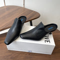 LOEWE 26S EMILY MULE 55MM IN BLACK CALFSKIN