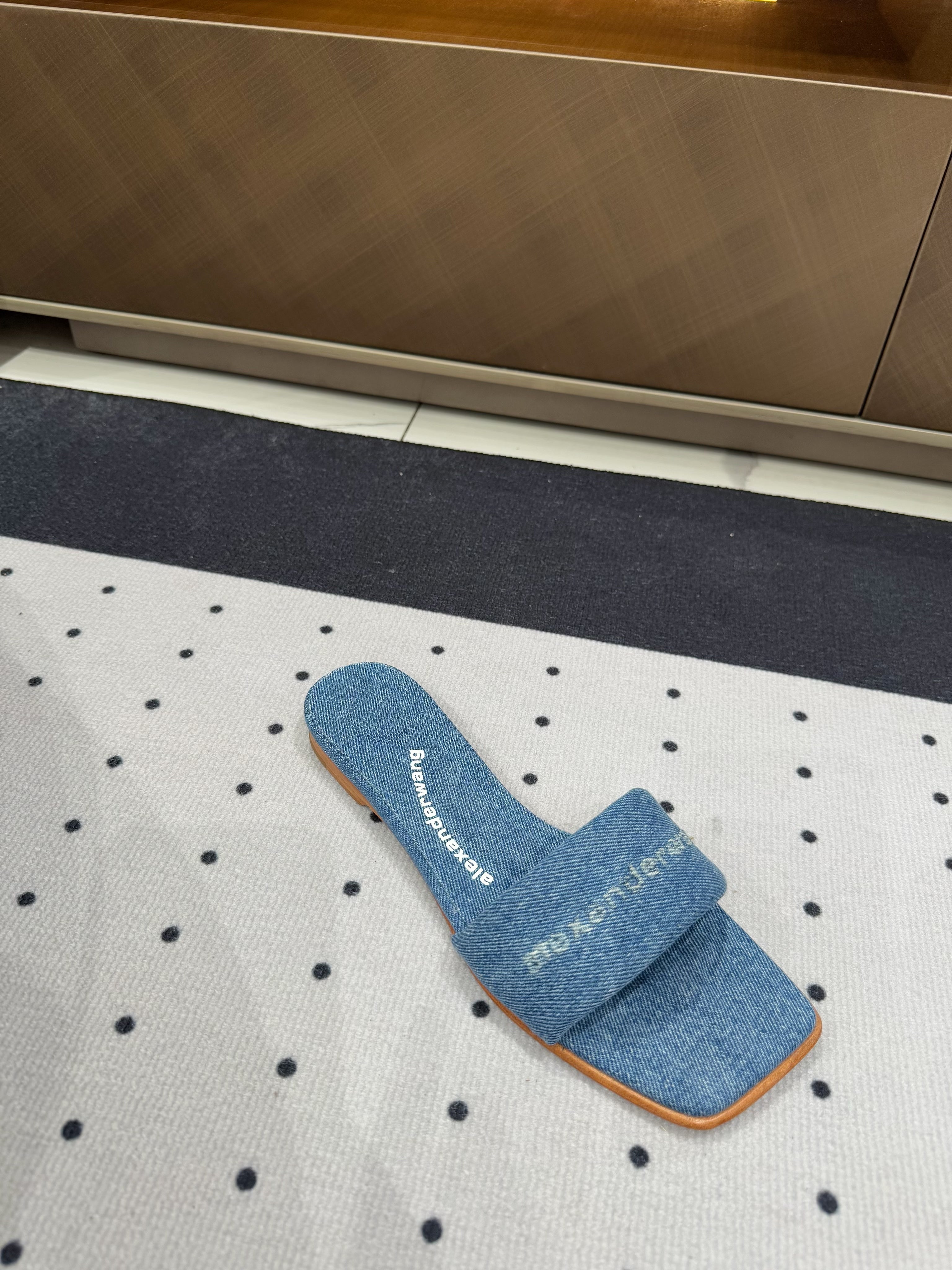 VY POOL SANDAL IN CERULEAN BLUE DENIM