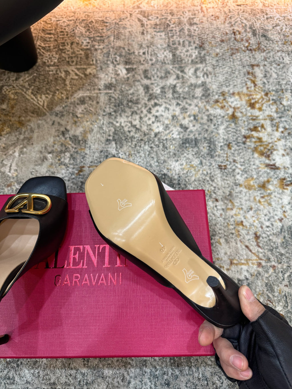 VALENTINO 26S HIGH HEEL SANDALS 105 MM IN BLACK CALFSKIN
