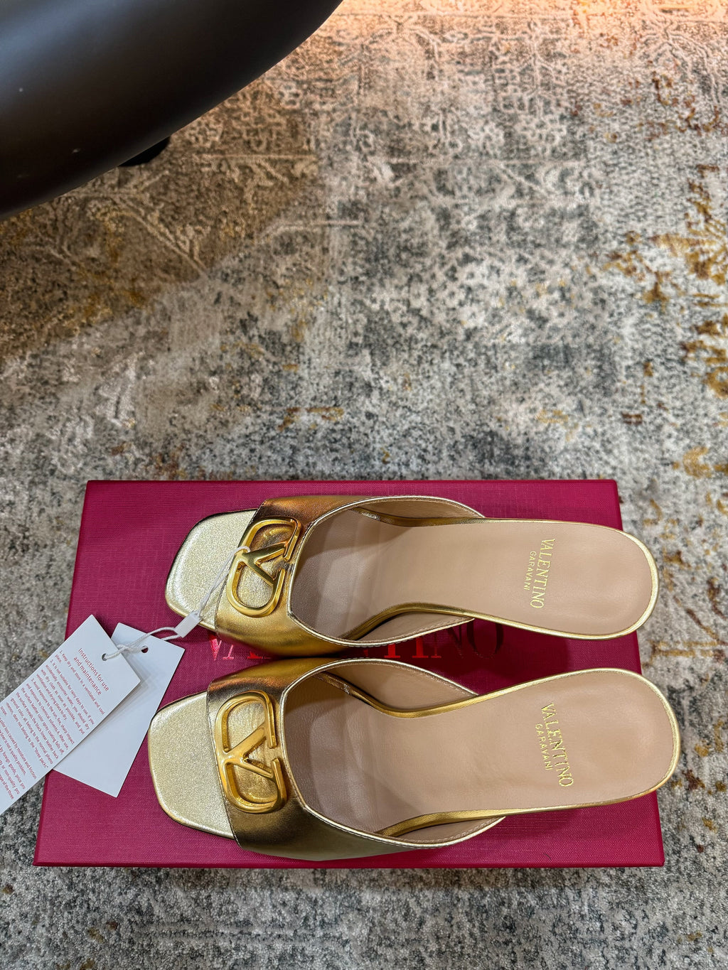 VALENTINO 26S HIGH HEEL SANDALS 105 MM IN METALLIC GOLD CALFSKIN