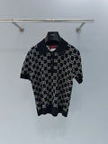 GUCCI 26S SHORT-SLEEVE KNIT POLO SHIRT 248