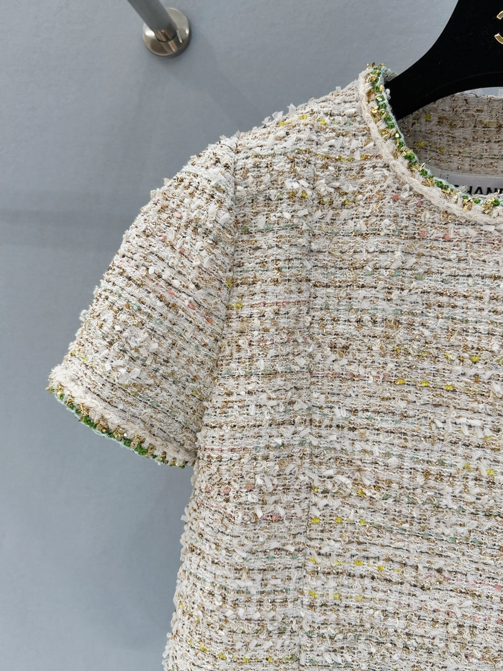CHANEL 26S SHORT-SLEEVE TWEED JACKET 891