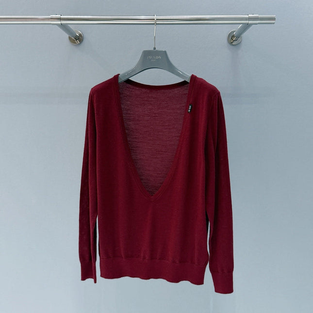 PRADA 26S V-NECK SWEATER 815