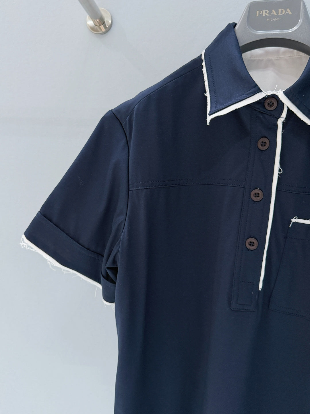 PRADA 26S SHORT SLEEVED POLO SHIRT 809