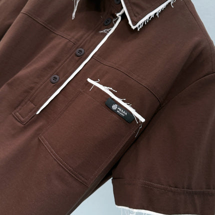 PRADA 26S SHORT SLEEVED POLO SHIRT 808
