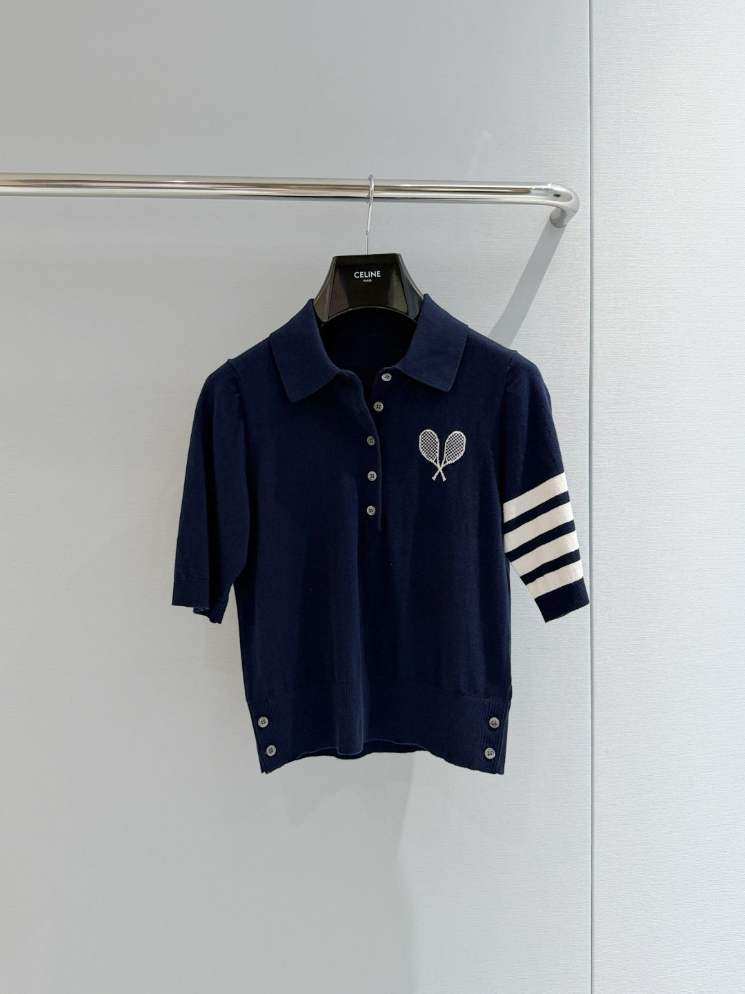 THOM 26S SHORT SLEEVE POLO KNIT TOP STYLE 265