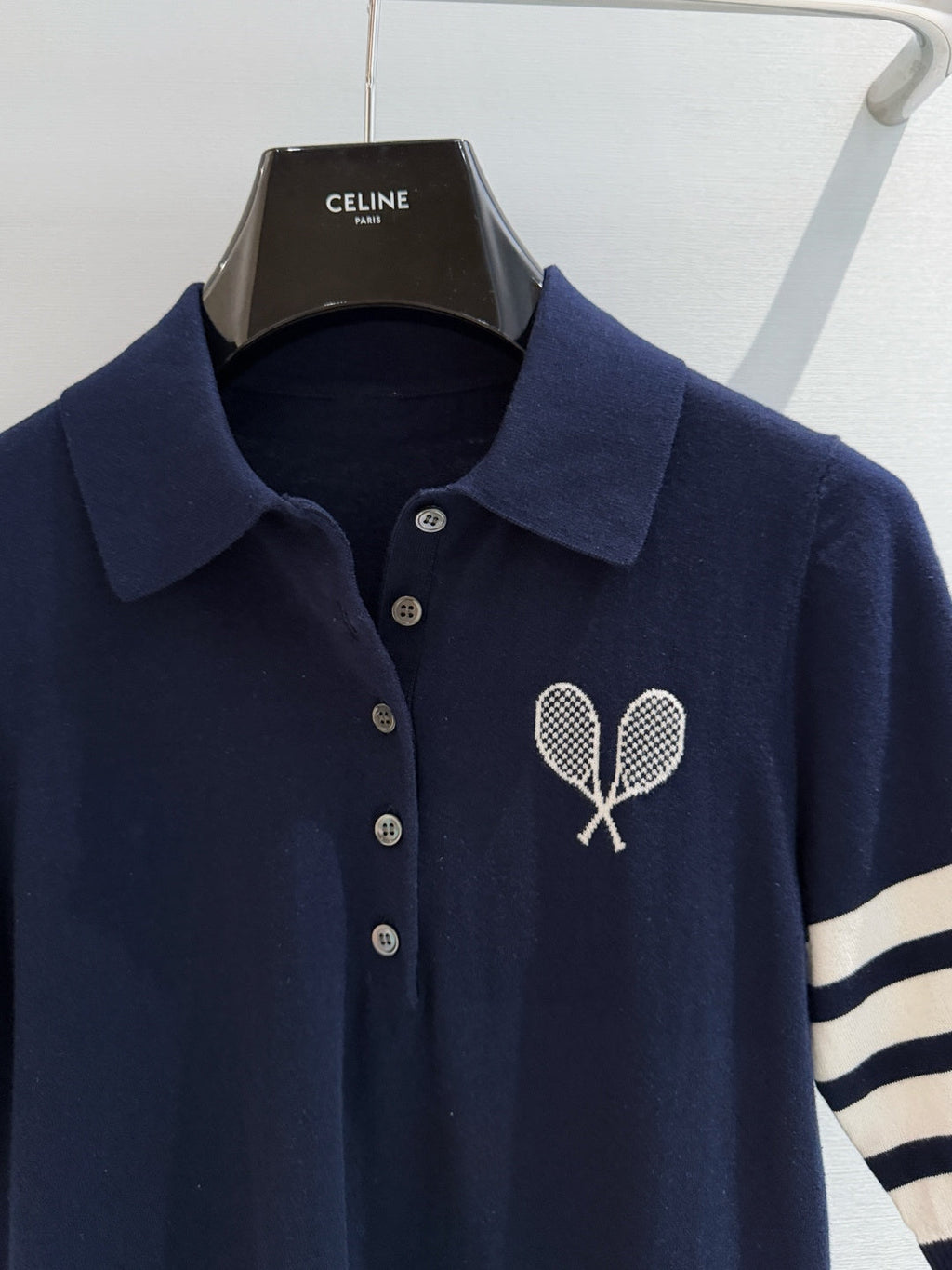 THOM 26S SHORT SLEEVE POLO KNIT TOP STYLE 265