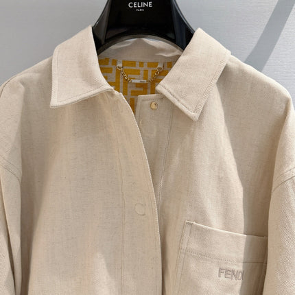 FENDI 26S DENIM SHIRT JACKET 369