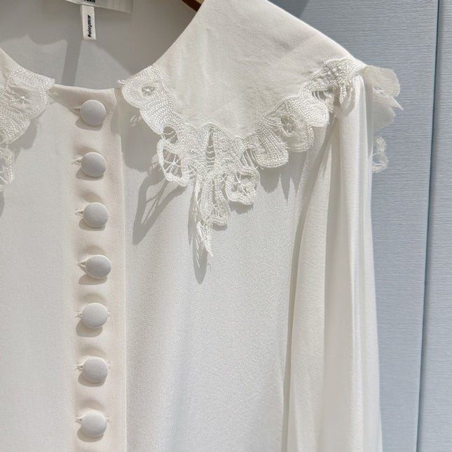 CHLOE 26S LACE COLLAR SHIRT STYLE 21