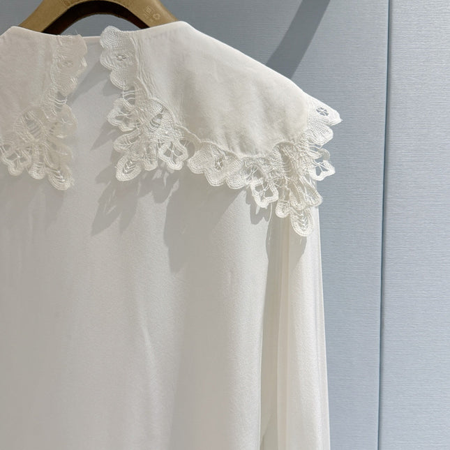 CHLOE 26S LACE COLLAR SHIRT STYLE 21