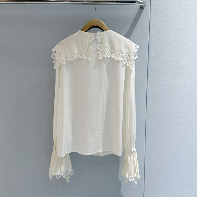 CHLOE 26S LACE COLLAR SHIRT STYLE 21