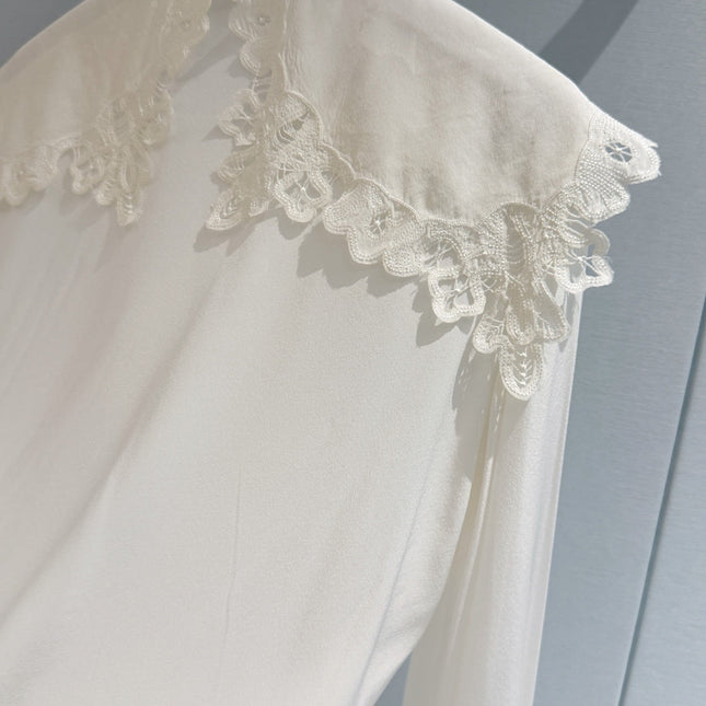 CHLOE 26S LACE COLLAR SHIRT STYLE 21