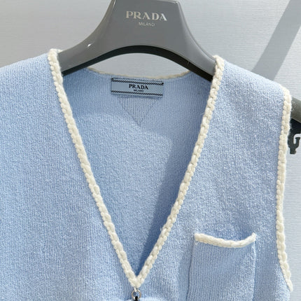 PRADA 26S V-NECK KNIT VEST 1201