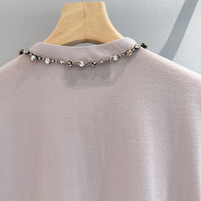 VALENTINO 26S SHORT-SLEEVE KNIT TOP 392
