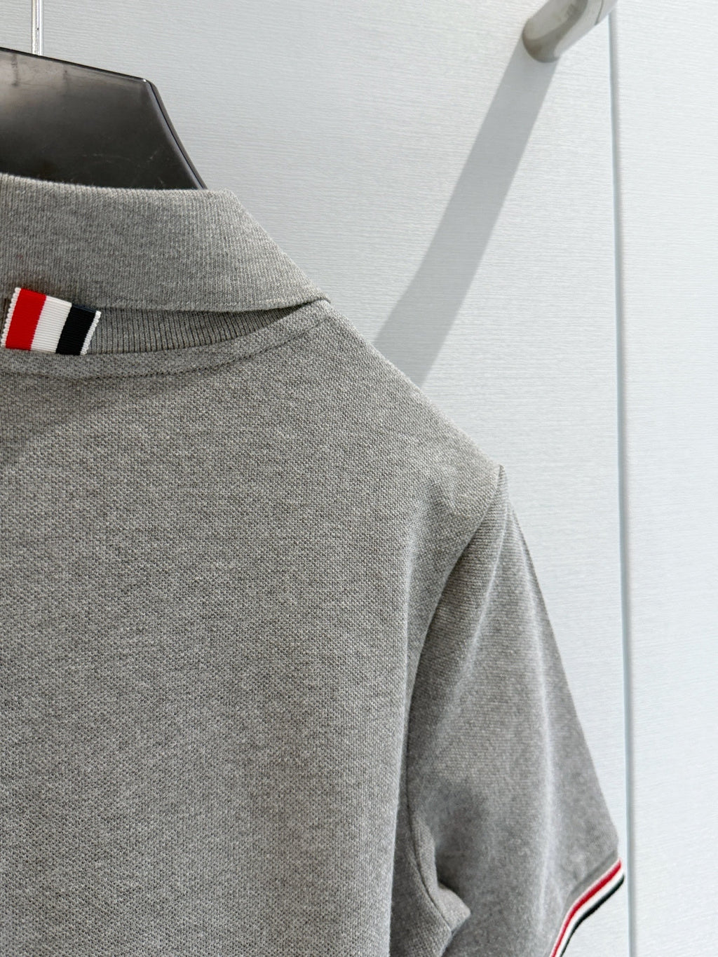 THOM 26S GRAY STRIPED POLO SHIRT STYLE 201