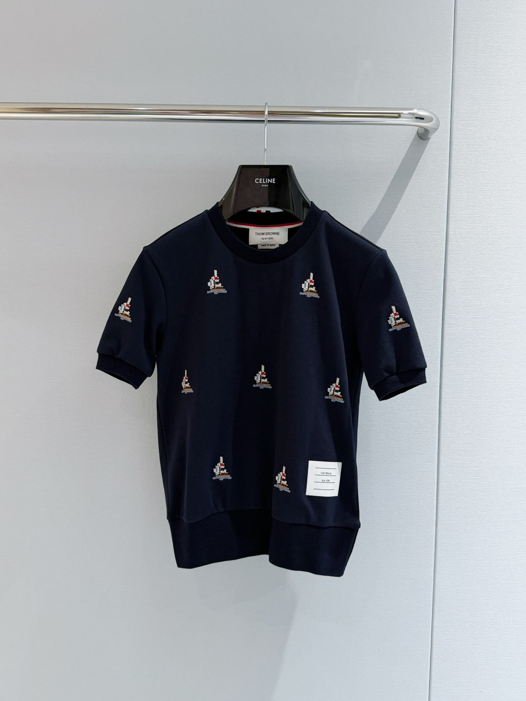 THOM 26S SHORT-SLEEVE KNIT TOP STYLE 200