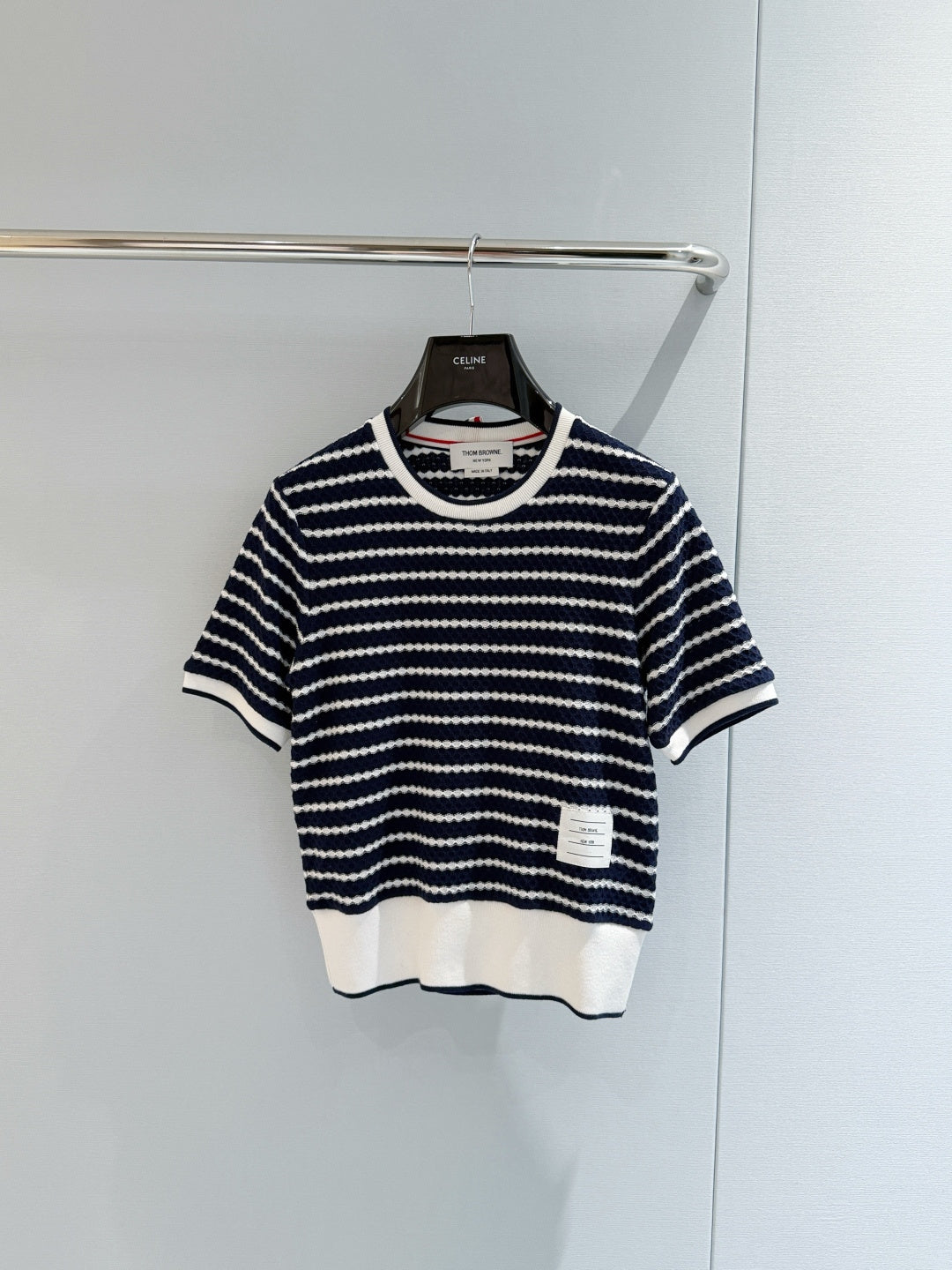 THOM 26S SHORT-SLEEVE KNIT TOP STYLE 198