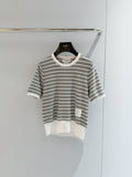 THOM 26S SHORT-SLEEVE KNIT TOP STYLE 196