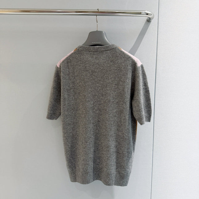 PRADA 26S SHORT-SLEEVE KNIT SWEATER 1080