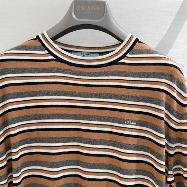 PRADA 26S SHORT-SLEEVE KNIT TOP 1078