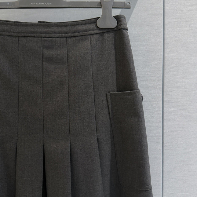 PRADA 26S PLEATED MIDI SKIRT 1085