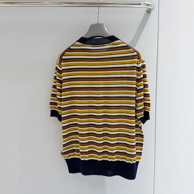 PRADA 26S SHORT-SLEEVE KNIT TOP 1084