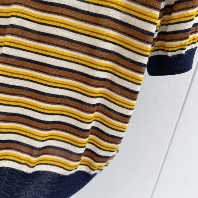 PRADA 26S SHORT-SLEEVE KNIT TOP 1084