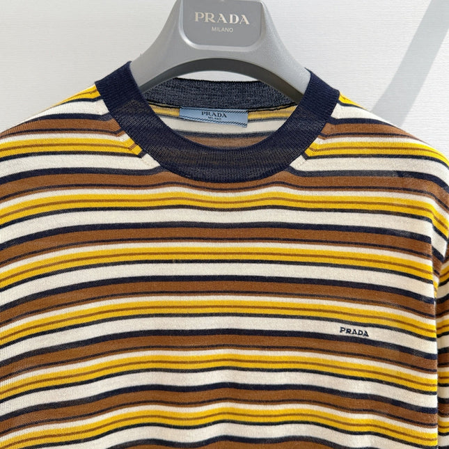 PRADA 26S SHORT-SLEEVE KNIT TOP 1084