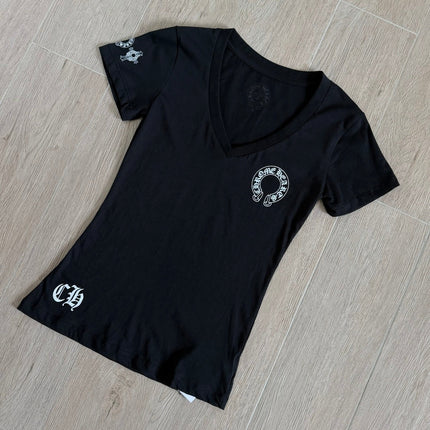 CHROME HEARTS 26S V-NECK SHORT-SLEEVE T-SHIRT 006