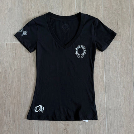 CHROME HEARTS 26S V-NECK SHORT-SLEEVE T-SHIRT 006