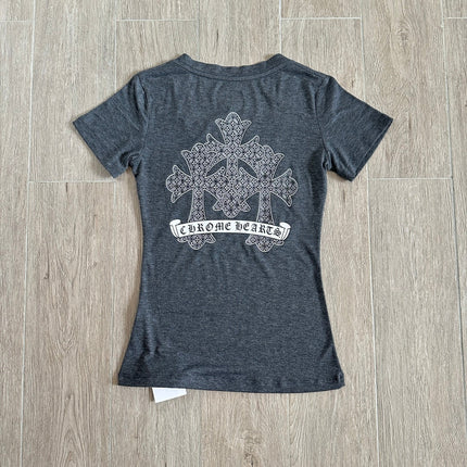 CHROME HEARTS 26S V-NECK SHORT-SLEEVE T-SHIRT 012