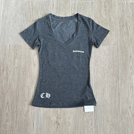 CHROME HEARTS 26S V-NECK SHORT-SLEEVE T-SHIRT 012