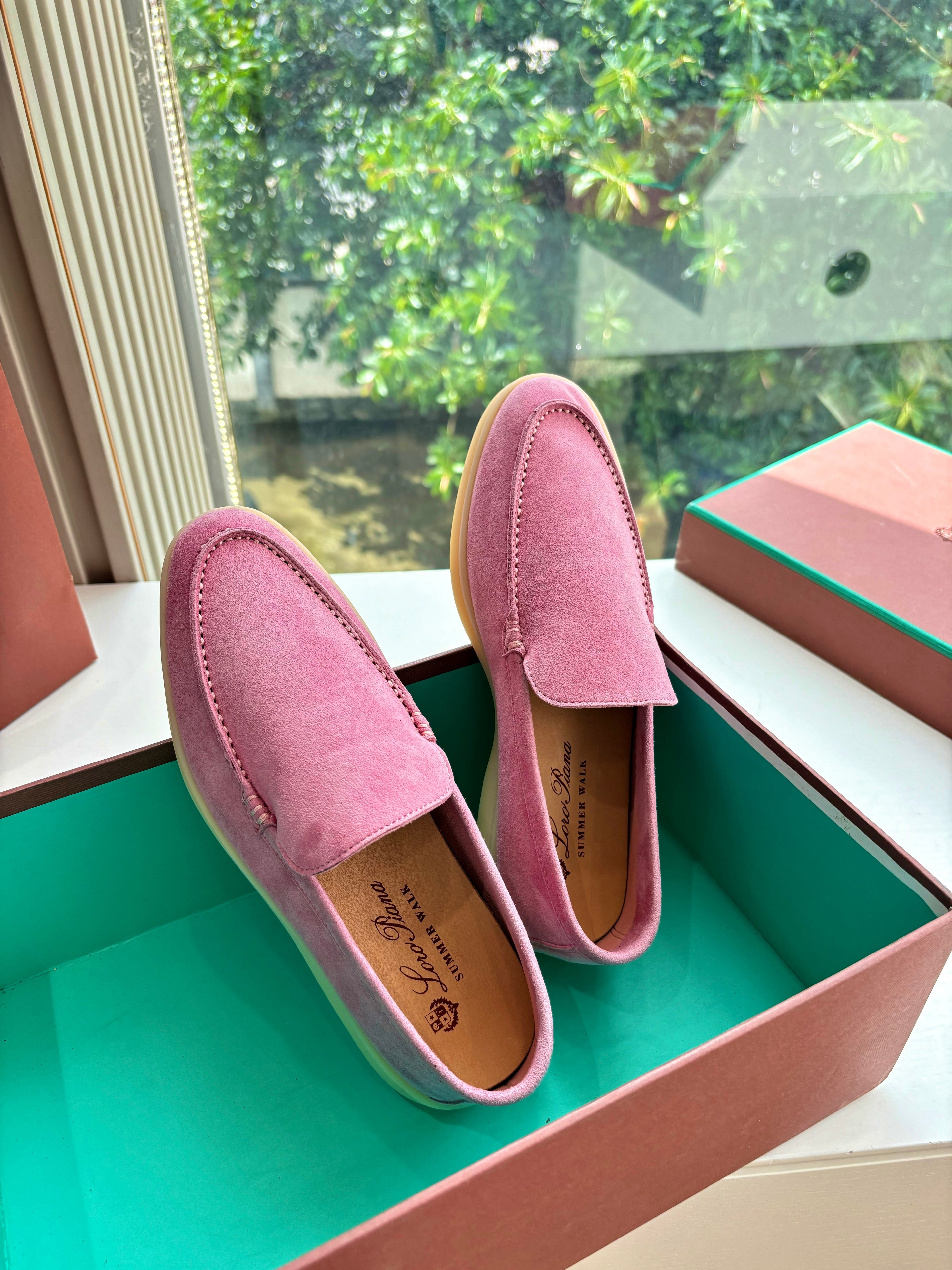 LP LOAFERS 25S IN PINK CASHMERE