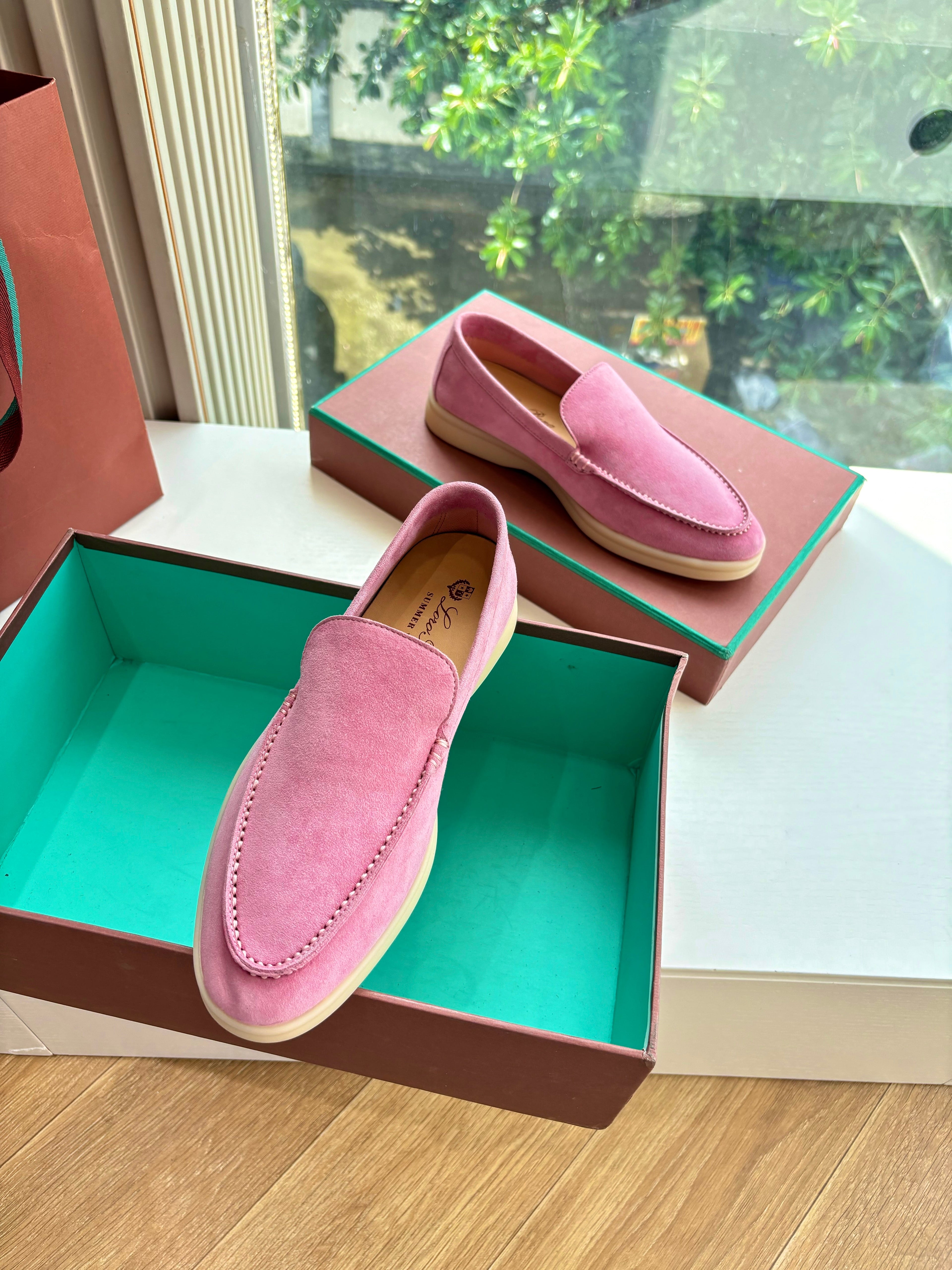 LP LOAFERS 25S IN PINK CASHMERE