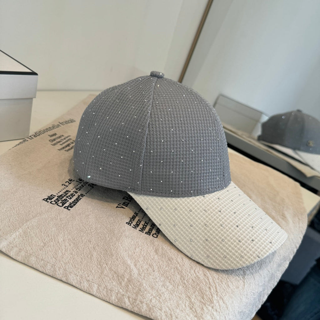 CHANEL 26S CRYSTAL-EMBELLISHED BASEBALL CAP 337799