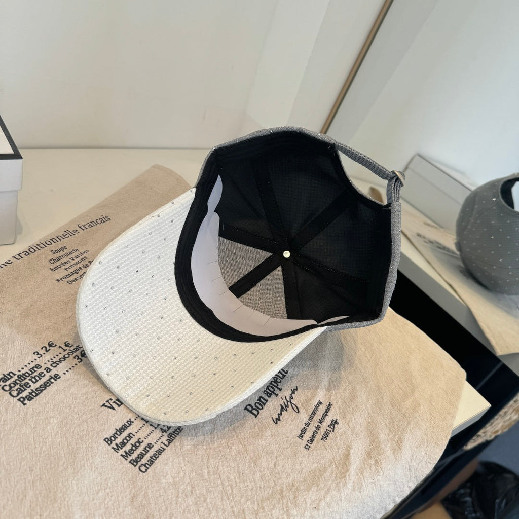 CHANEL 26S CRYSTAL-EMBELLISHED BASEBALL CAP 337799
