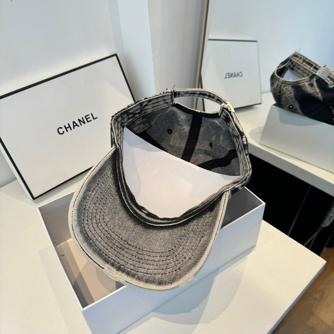 CHANEL 26S DENIM BASEBALL CAP 337806