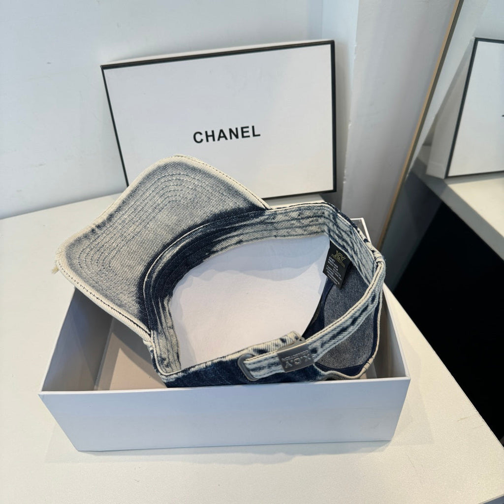 CHANEL 26S DENIM BASEBALL CAP 337805