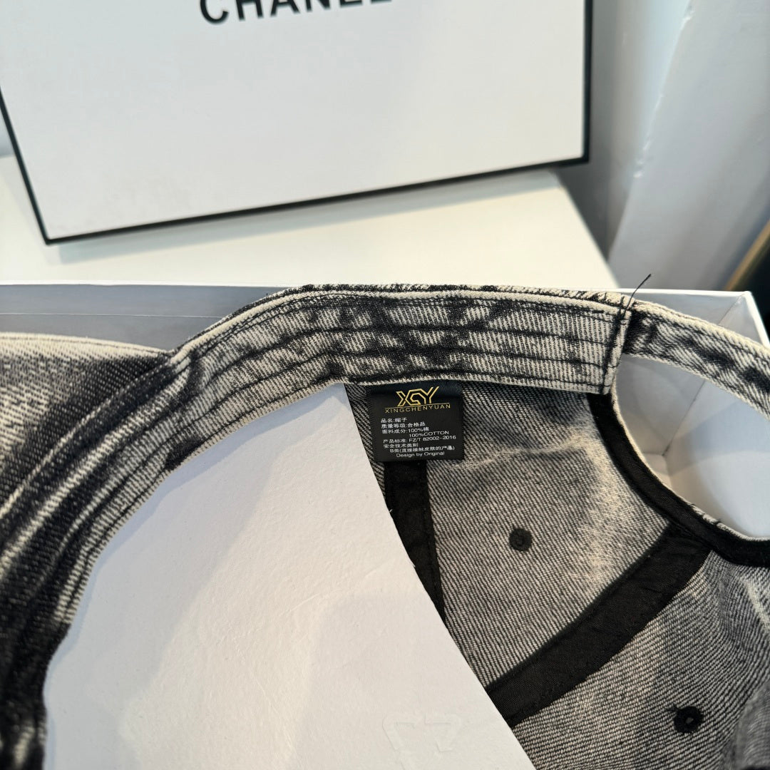 CHANEL 26S DENIM BASEBALL CAP 337806