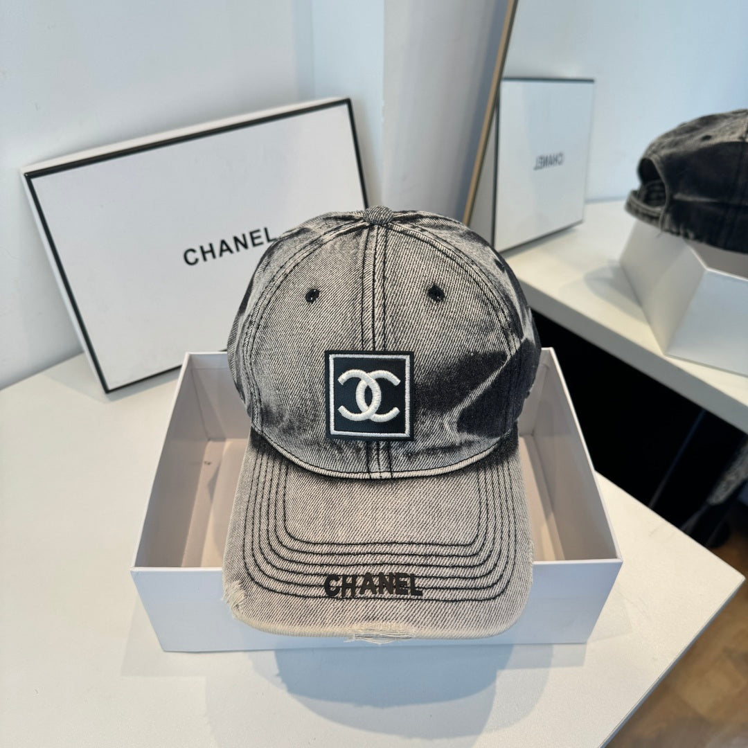 CHANEL 26S DENIM BASEBALL CAP 337806