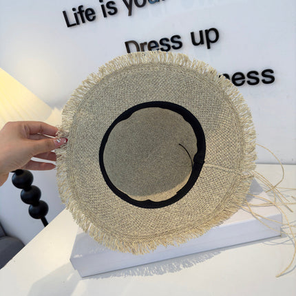 LOEWE 26S FRINGED RAFFIA SUN HAT STYLE 208
