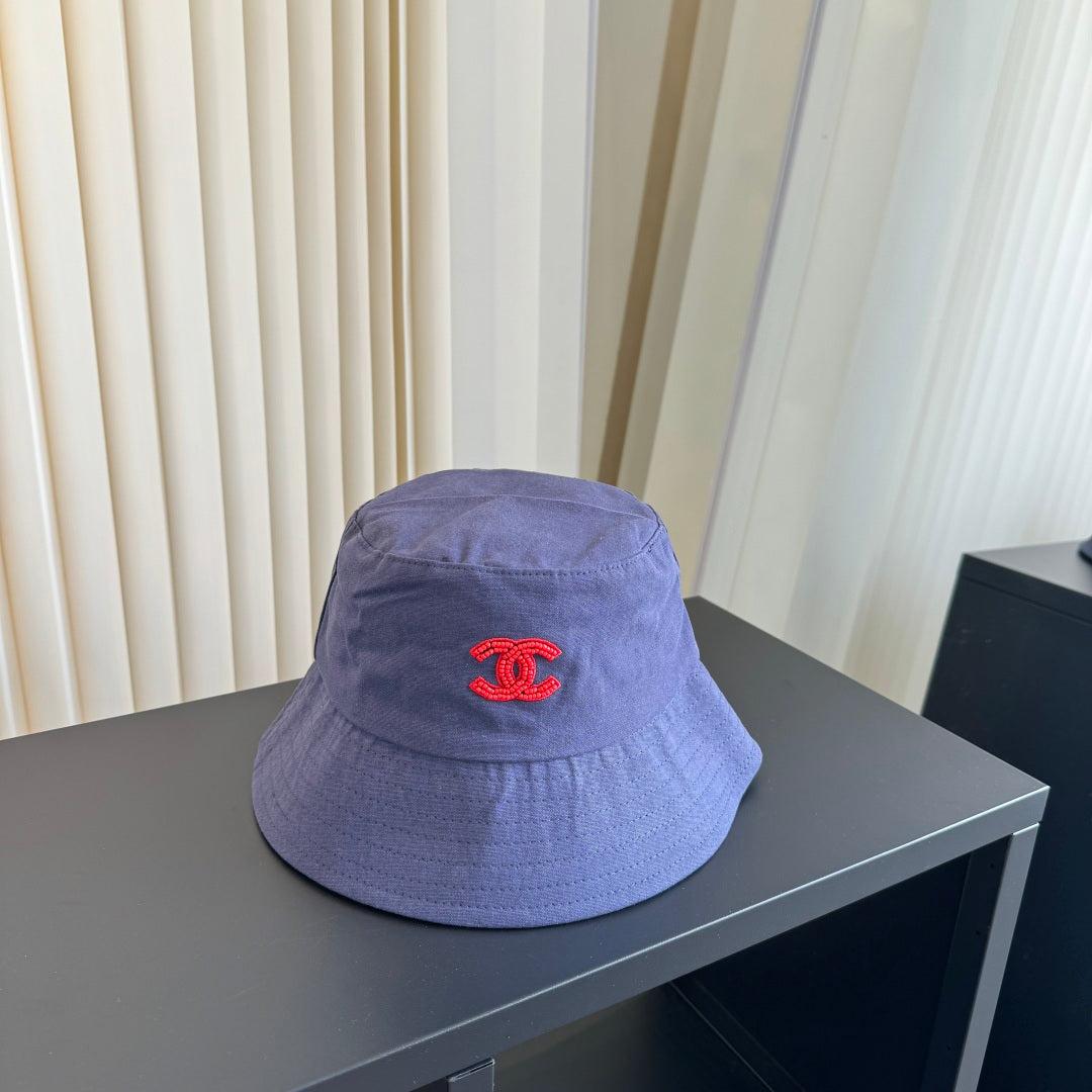 CHANEL 26S EMBROIDERED CC BUCKET HAT 337811
