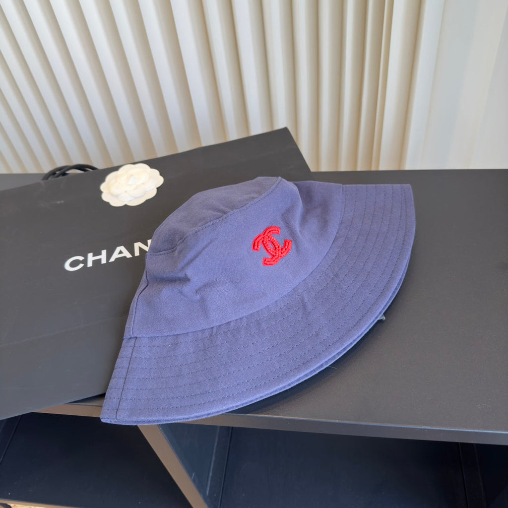 CHANEL 26S EMBROIDERED CC BUCKET HAT 337811