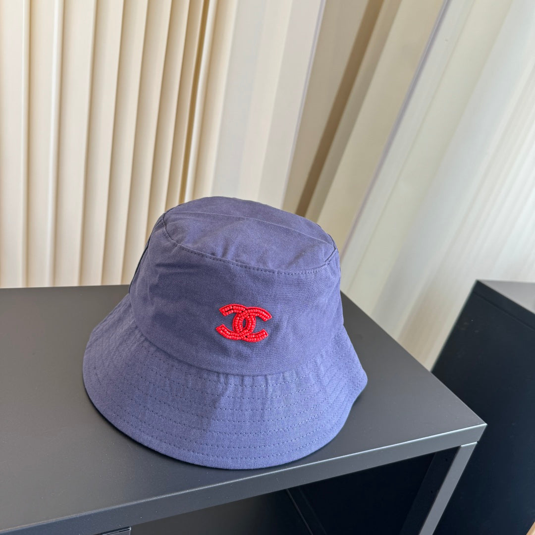 CHANEL 26S EMBROIDERED CC BUCKET HAT 337811