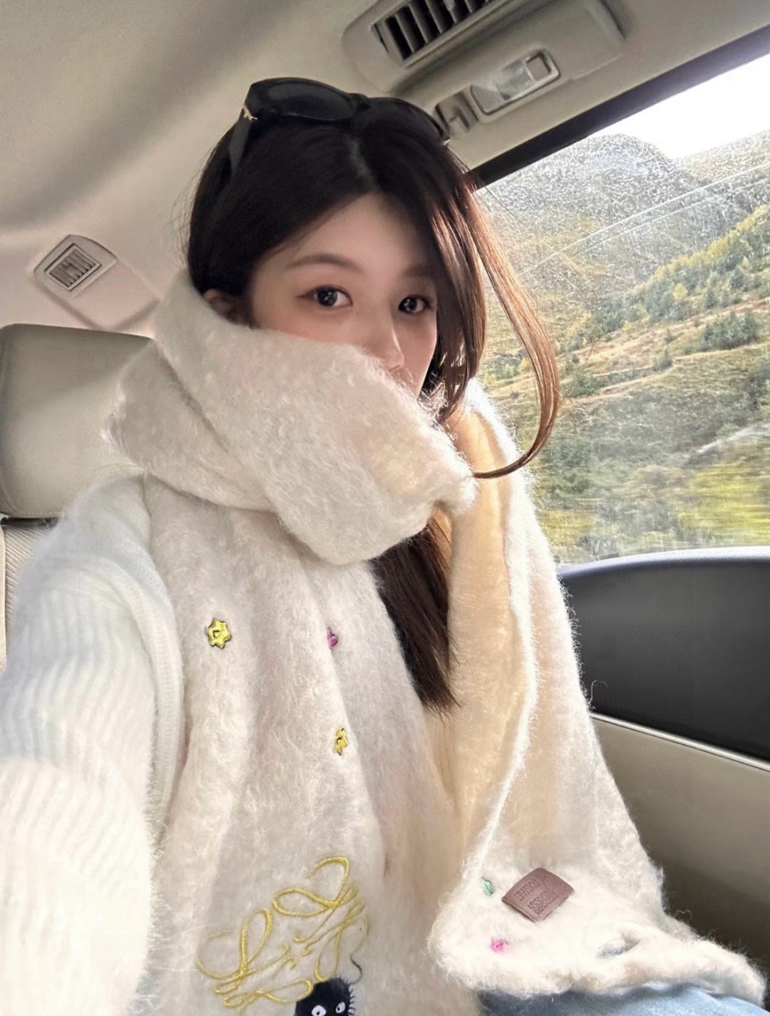 LOEWE 26S SCARF 185 IN WOOL MOHAIR 901963