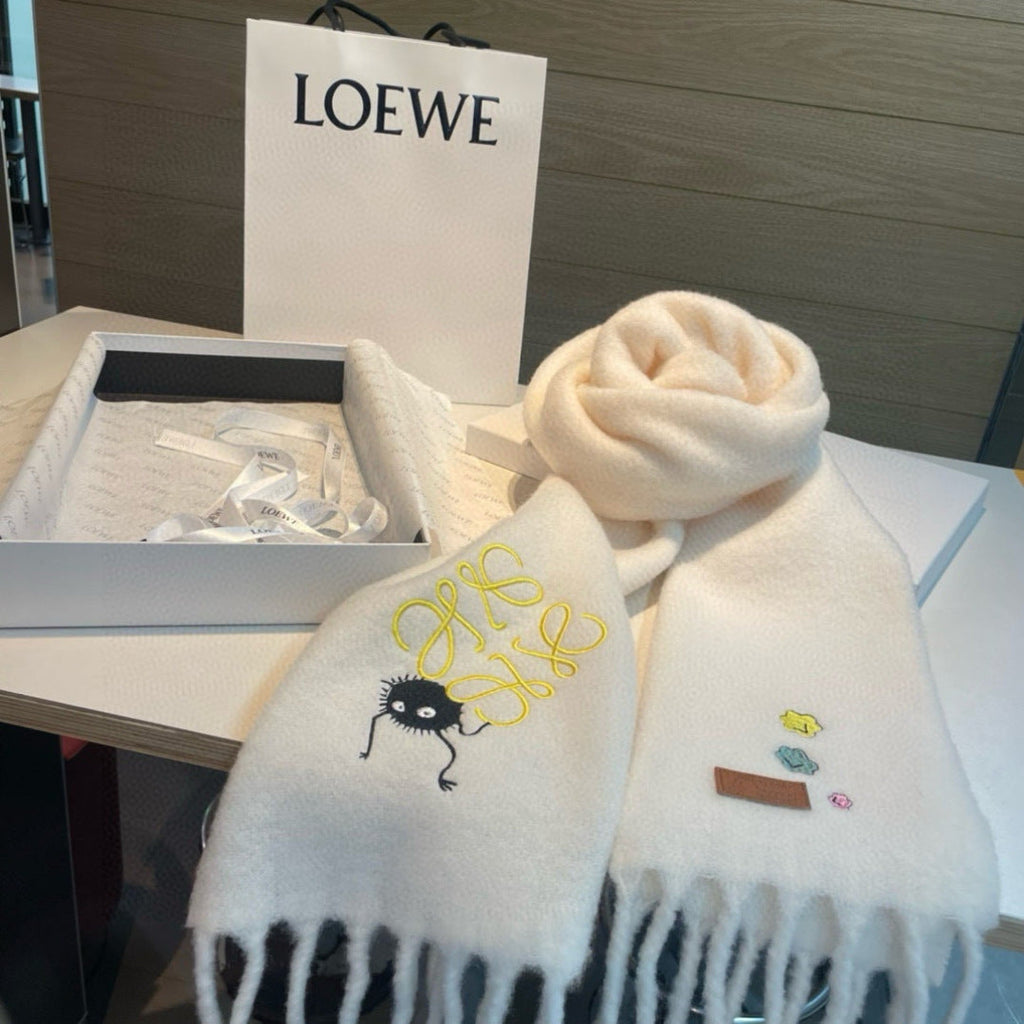 LOEWE 26S SCARF 185 IN WOOL MOHAIR 901963